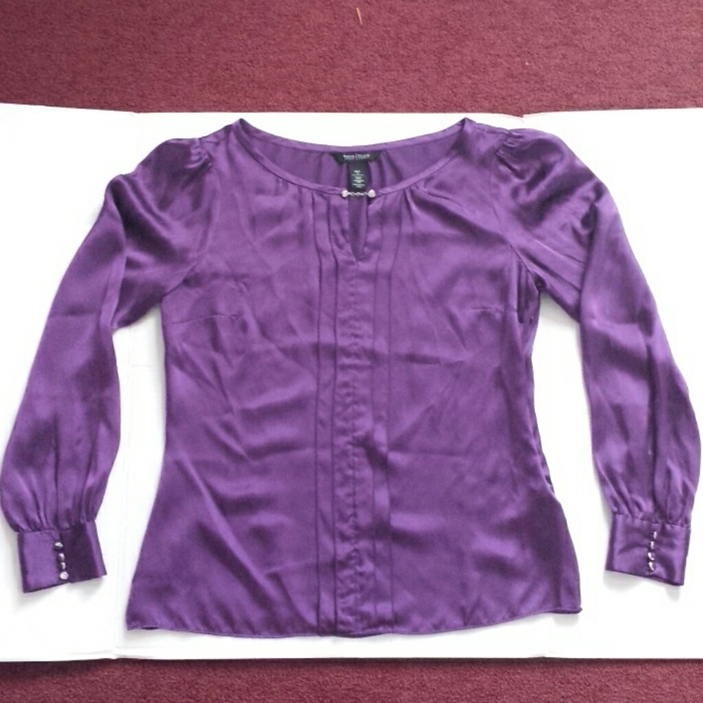 White House Black Market size 12 purple shirt